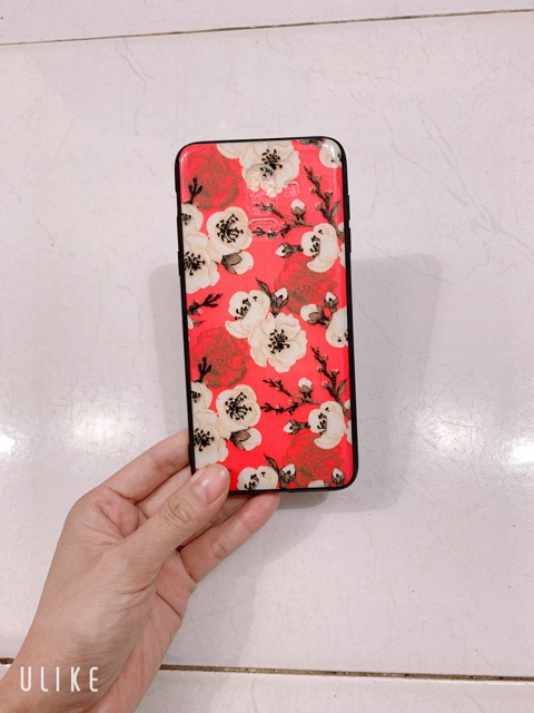Ốp lưng sam sung A6 Plus,A6+,J8,A6Plus Hoa đào vàng