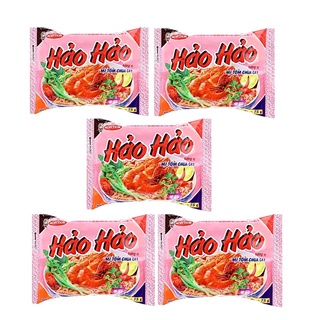 [Tân Phú] COMBO 5 gói Mì Hảo Hảo Tôm Chua Cay gói 75g thơm ngon đậm đà hấp dẫn
