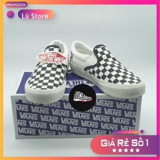 Giày vans caro giầy thể thao vans caro /giày sneaker nam nữ đủ size : 36-43 /giày vans slip on /lustore