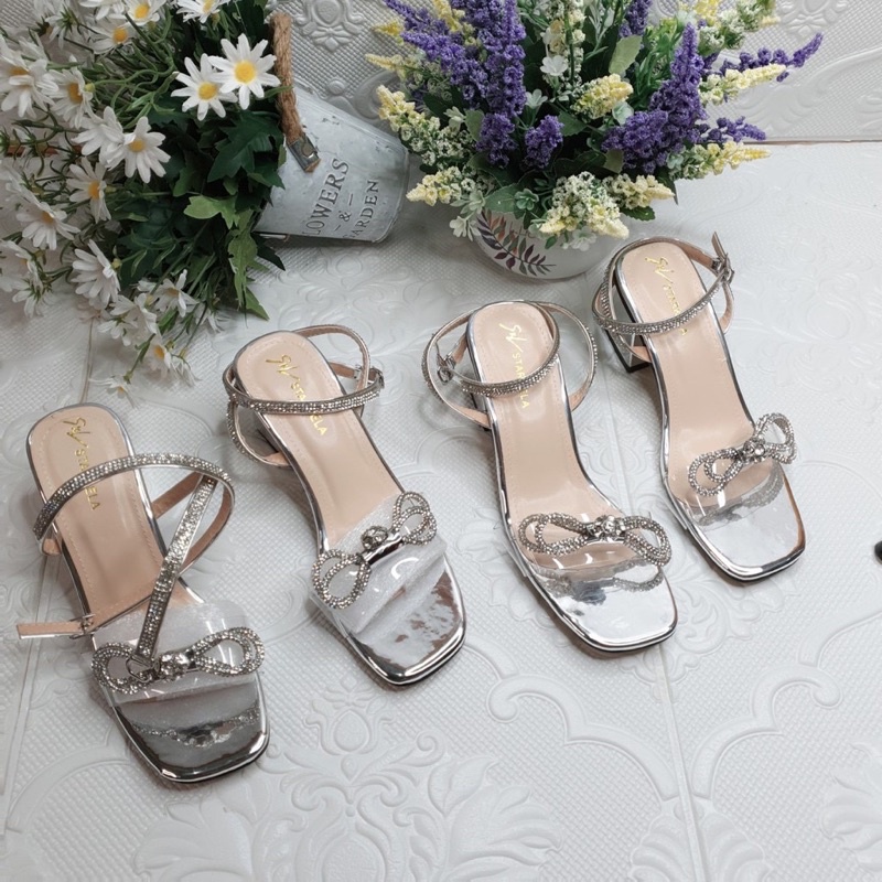 Sandal nữ gót trụ 5 phân mã LC04