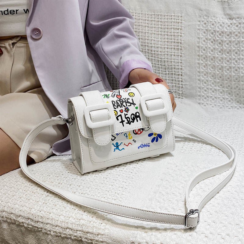 Thái Lan Cambridge graffiti bag niche màu phù hợp với triều trong túi messenger thời trang mùa hè