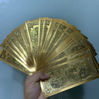Tiền Mạ Vàng 2USD Plasstic