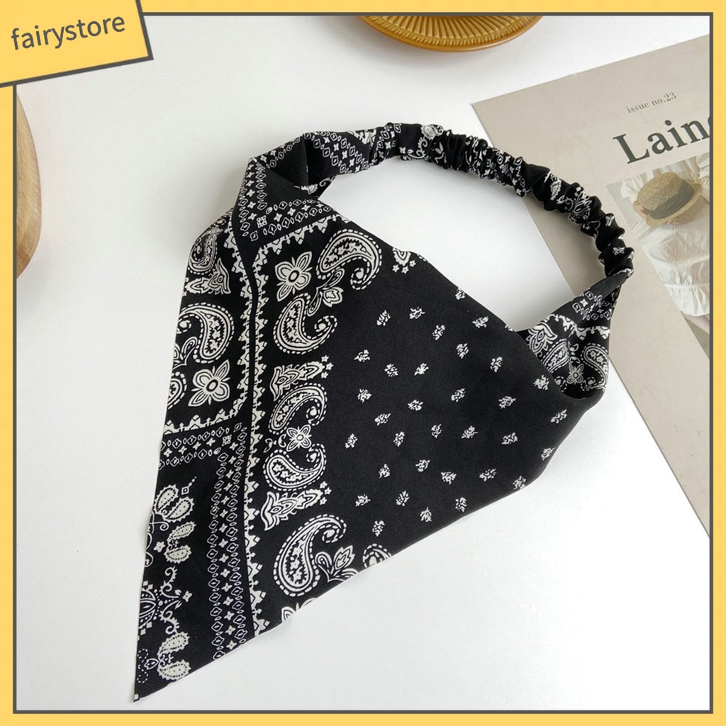 Băng Đô Cài Tóc Hình Tam Giác Co Giãn Phong Cách Bohemia Cổ Điển