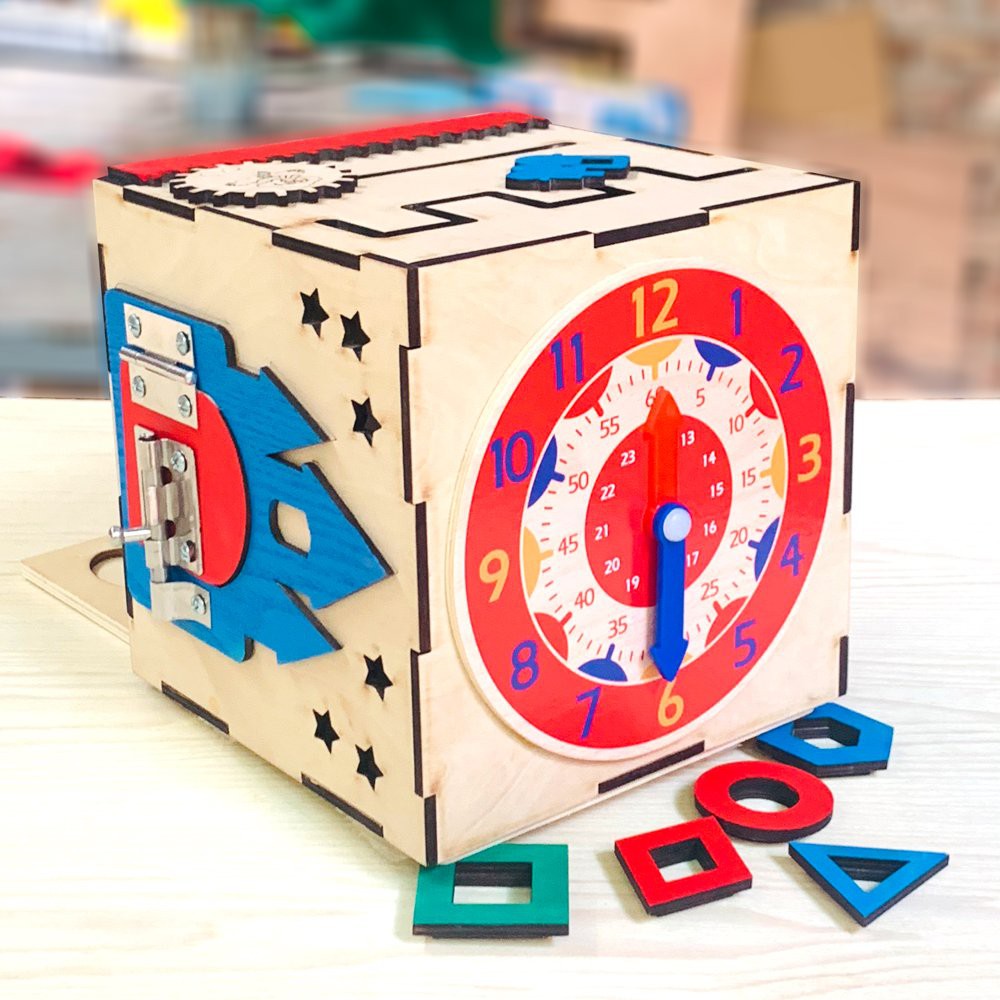 Đồ Chơi Montessori Khối Lập Phương Bận Rộn Busy Cube Đa Dạng Các Kĩ Năng Cho Trẻ Phát Triển Khả Năng Vận Động Và Tư Duy