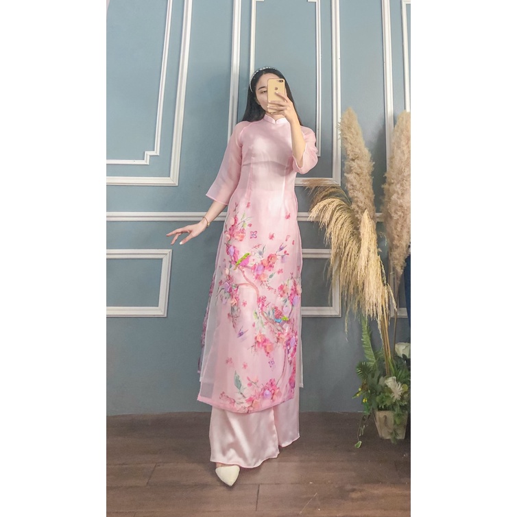 ÁO DÀI HỒNG OANH CÓ QUẦN