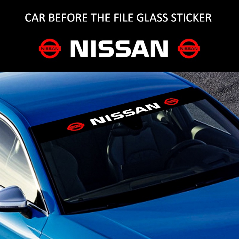 Miếng Dán Trang Trí Kính Chắn Gió Trước Sau Cho Nissan March Note Livina X-trail Navara Almera