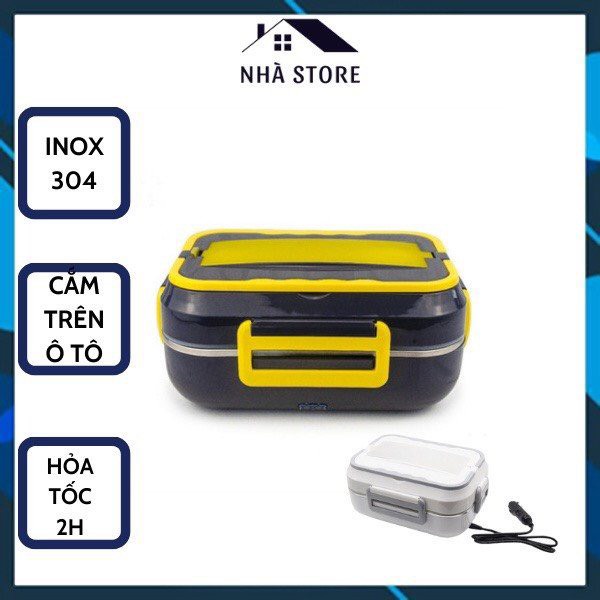 Hộp hâm nóng Cơm 4 ngăn Cao Cấp Ruột inox 304 cắm điện C21