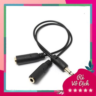 Dây chia jack loa chuẩn 3.5 từ 1 ra 2 -otg8 dây loại chuẩn