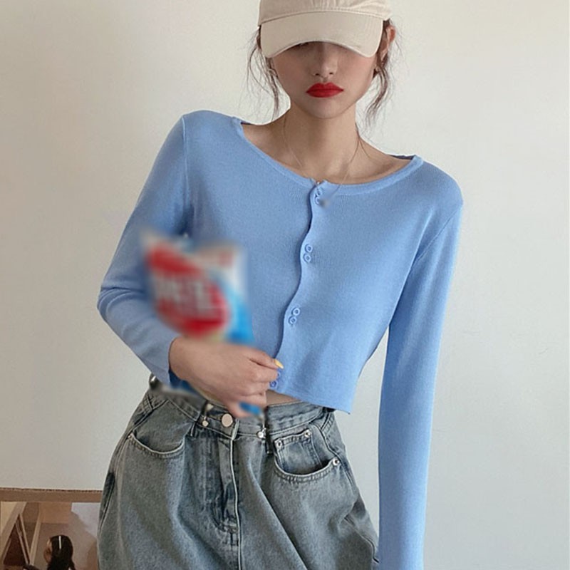 Áo Khoác Cardigan Dệt Kim Tay Dài Cá Tính Hợp Thời Trang Cho Phái Nữ