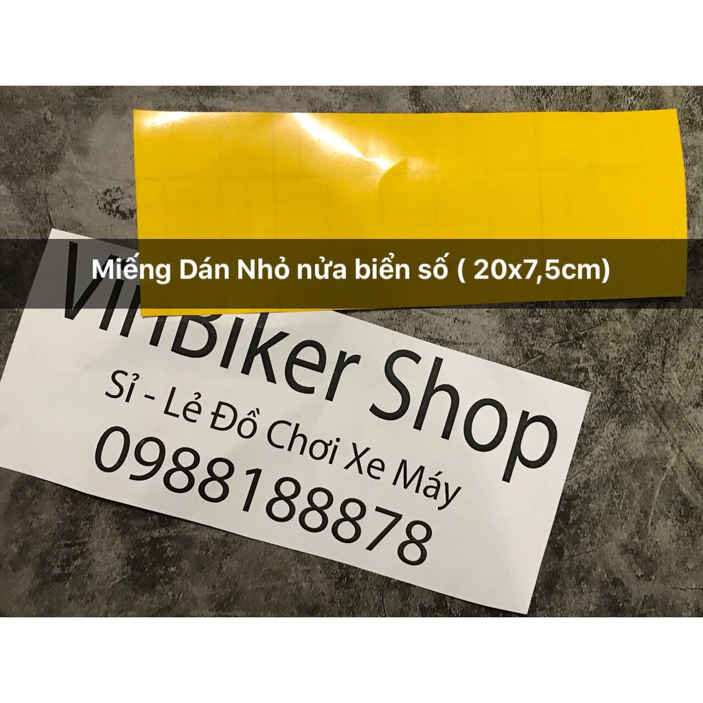 Decal Dán Biển Số Xe Máy &lt; Xanh, Vàng&gt; - Miếng dán Biển Số Xe Máy!