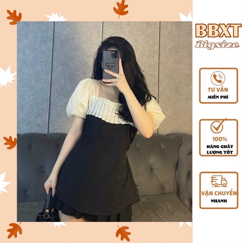 𝐁𝐁𝐗𝐓•𝐁𝐢𝐠𝐬𝐢𝐳𝐞Áo điệu ly ngực BIGSIZE [Ảnh thật mẫu béo 70kg]