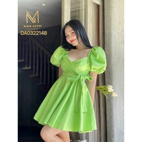 BIGSIZE HIẾU HIẾU ( Đầm nơ đắp chéo 55-100kg )