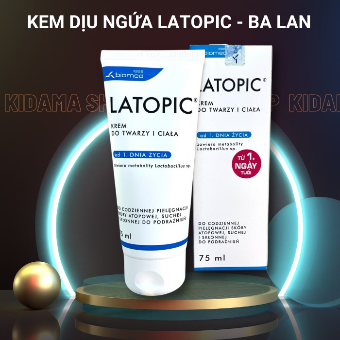 Kem dưỡng da dưỡng ẩm dịu da LATOPIC cho da viêm cơ địa, dị ứng, da khô và da kích ứng, bôi MẶT và TOÀN THÂN | BigBuy360 - bigbuy360.vn