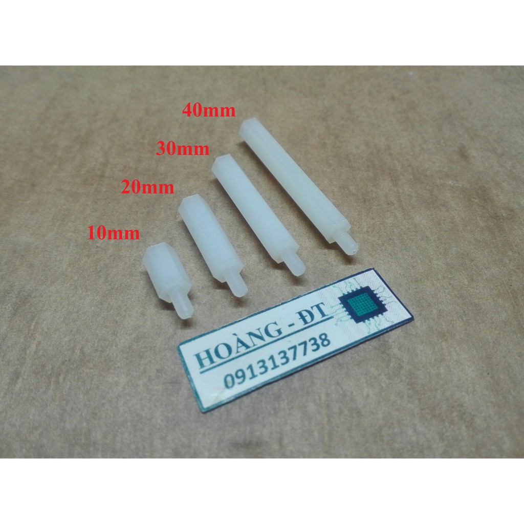 Trụ nhựa M3 đực- cái