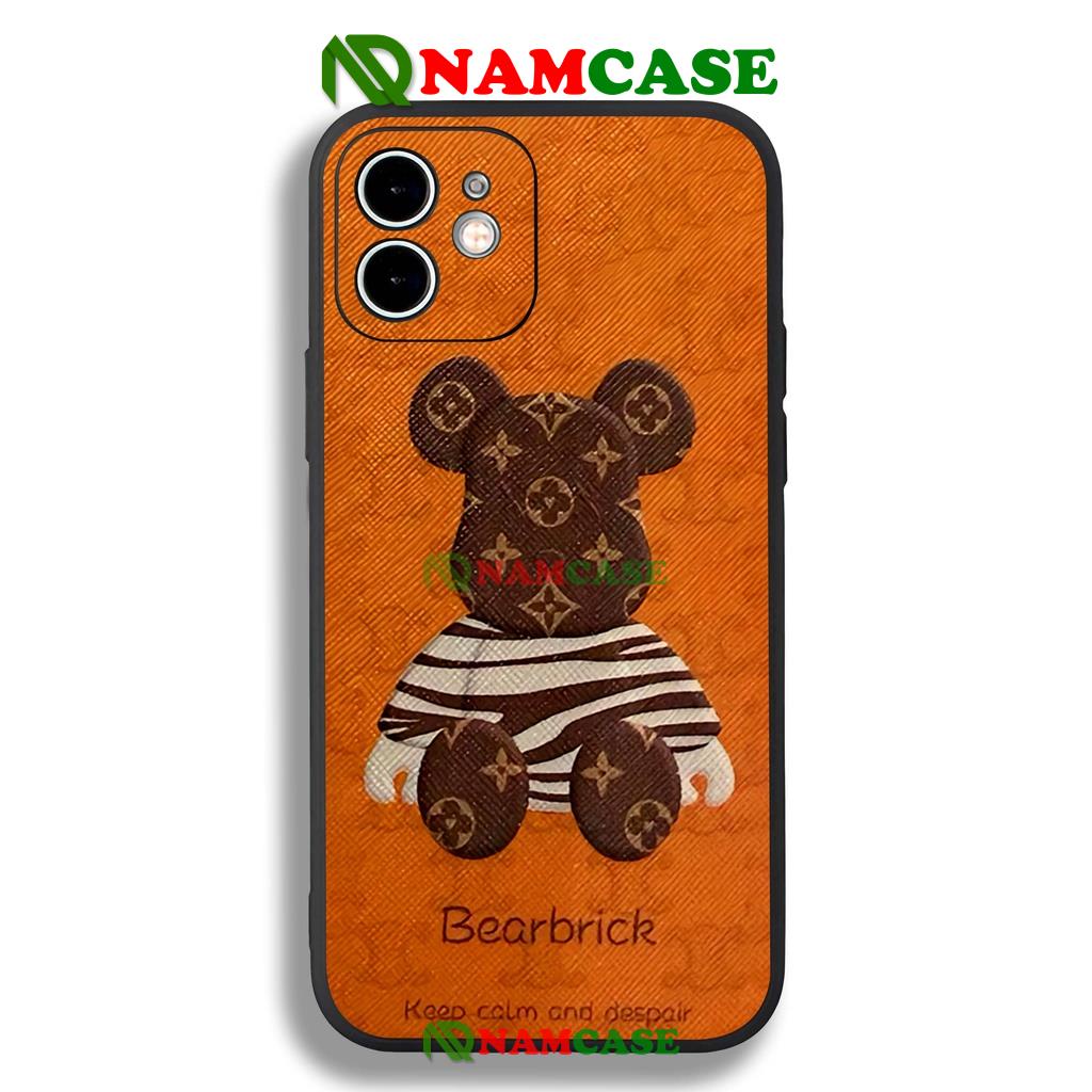 Ốp lưng iPhone Gấu Bearbreck Cute cạnh viền vuông silicon mềm dẻo cho iphone 6/6s/7/8/X/Xr/XS/11/12/13 Pro Plus Max