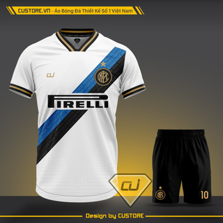Áo đá bóng đá banh CLB/Câu lạc bộ INTER MILAN mới nhất 2020 2021 2022 - Vải mè nhật cao cấp, thấm hút mồ hôi CUSTORE