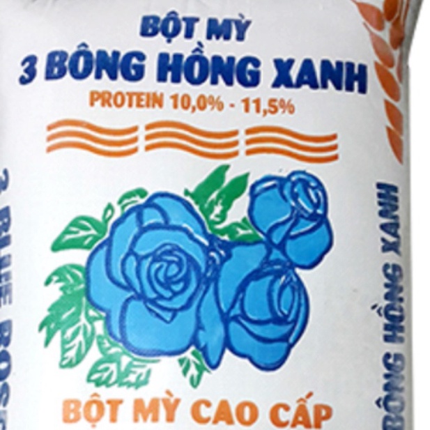 1kg Bột mì làm bánh 3 bông hồng xanh chuyên làm bánh bao