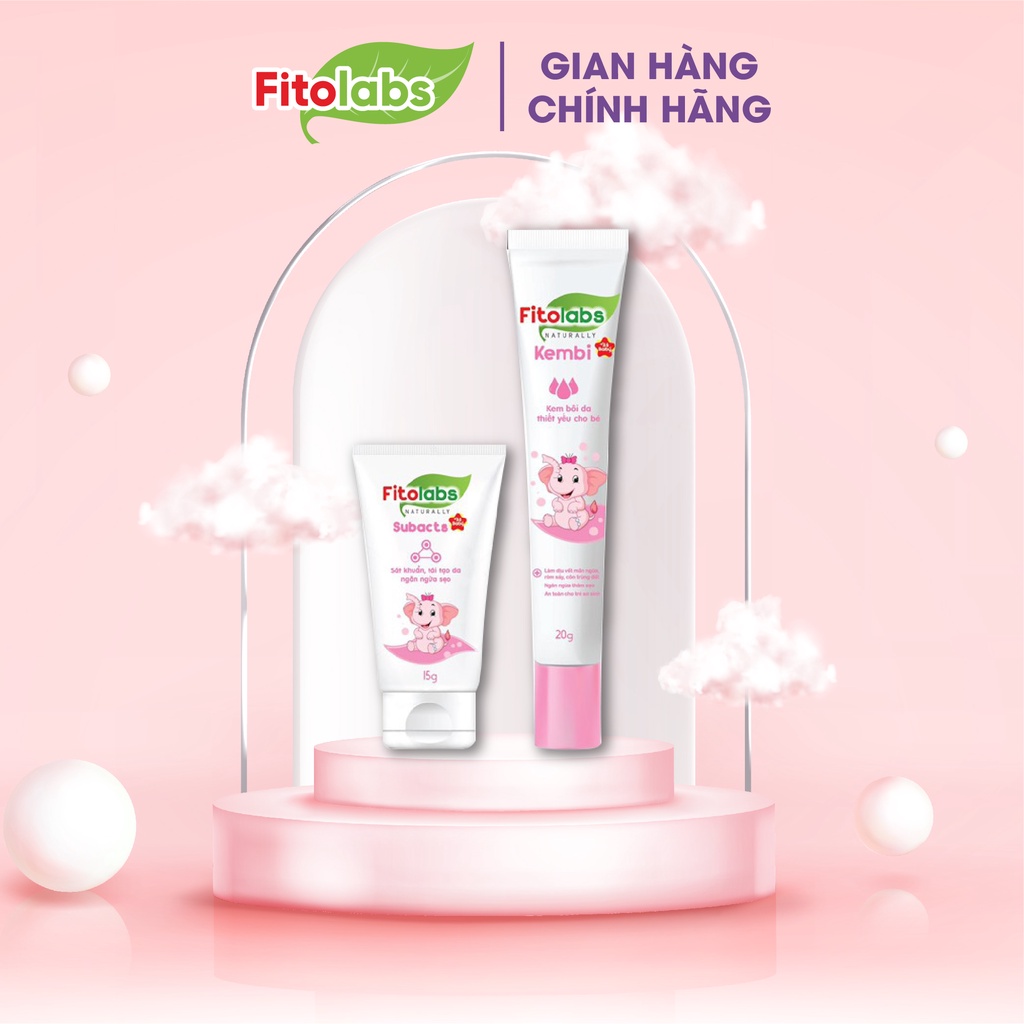 Bộ 3 Chăm Sóc Làn Da Bé Fitolabs Tambi - Kembi - Chambi Giúp Làm Sạch Da Dịu Nhẹ, Cung Cấp Ẩm, An Toàn Tuyệt Đối