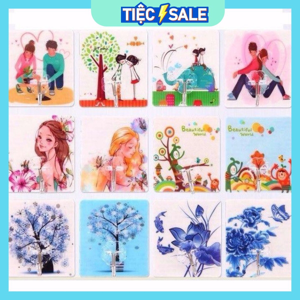 MÓC DÁN TƯỜNG CƯỜNG LỰC SIÊU CHẮC HỌA TIẾT 3D_ BẢN TO