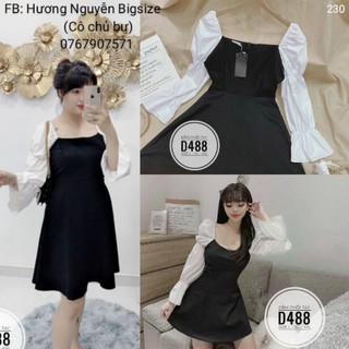 Bigsize đầm phối tay d488
