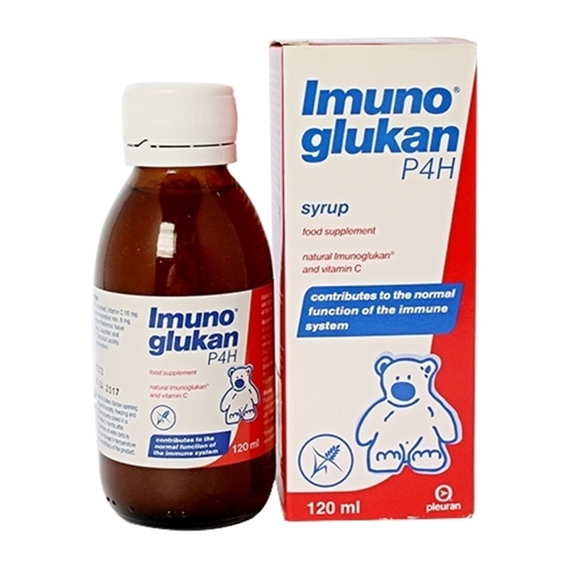 Imunoglukan P4H - nâng cao sức đề kháng- kích thích hệ miễn dịch, giúp tăng cường thể lực, hỗ trợ miễn dịch ở trẻ em.