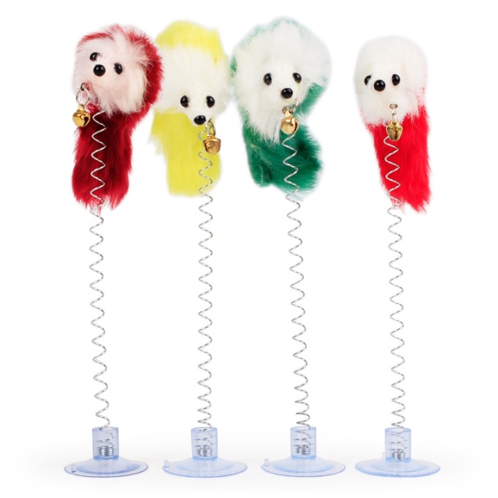 Đồ Chơi Cho Mèo Lò Xo Gắn  Đầu Hút Cố Định Nhiều Mẫu Siêu Yêu