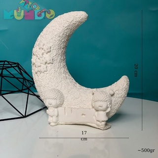 Tượng tô màu cao cấp chọn mẫu SIZE XXL TRĂNG KHUYẾT, tượng thạch cao MUNDO