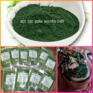 100g bột tảo xoắn handmade đắp mặt/cấy tảo trắng mịn da