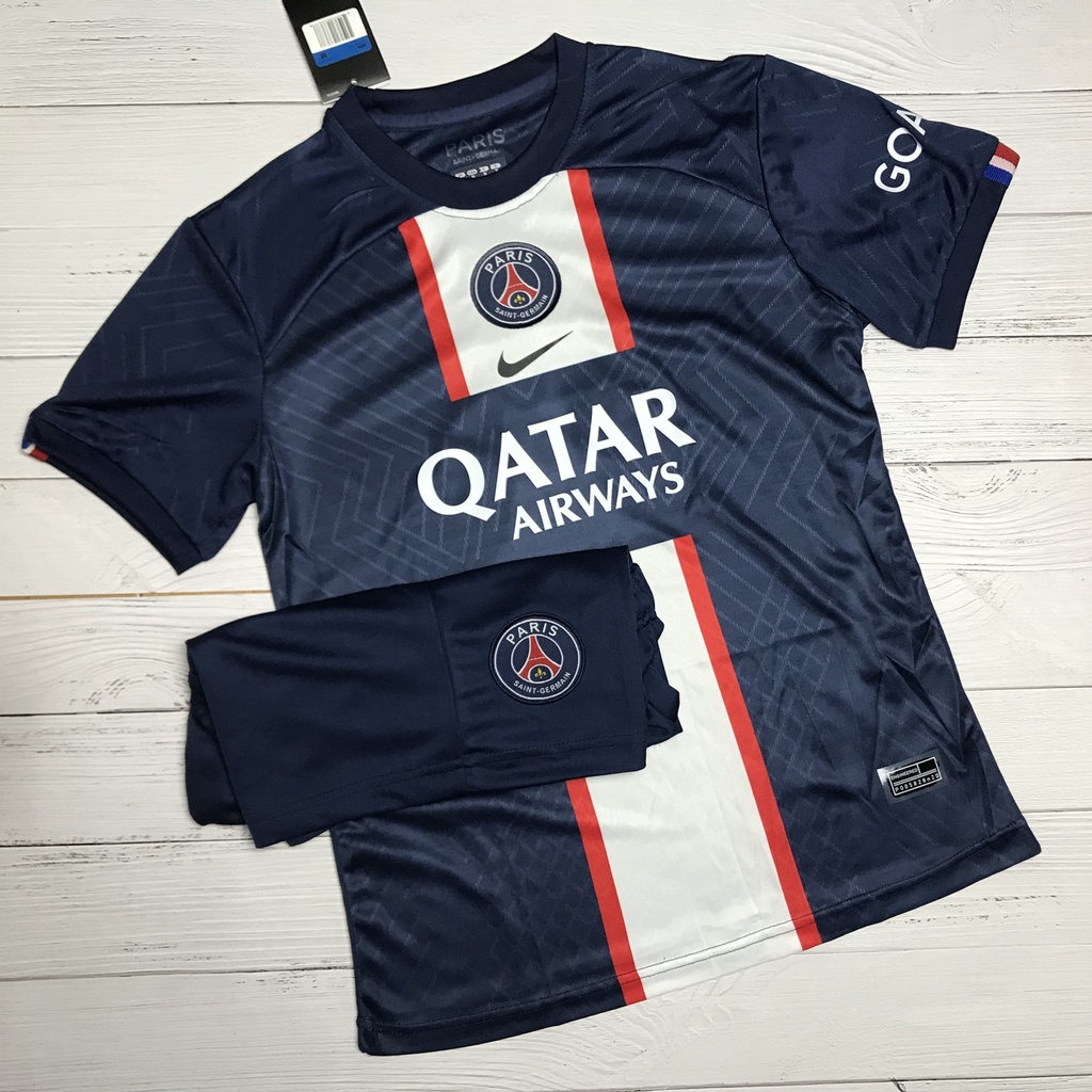 Áo Bóng Đá CLB - PSG - Paris Saint-Germain-nhiều mẫu Chất Polyeste -Sân Nhà 2022- Hàng Thái Lan full logo