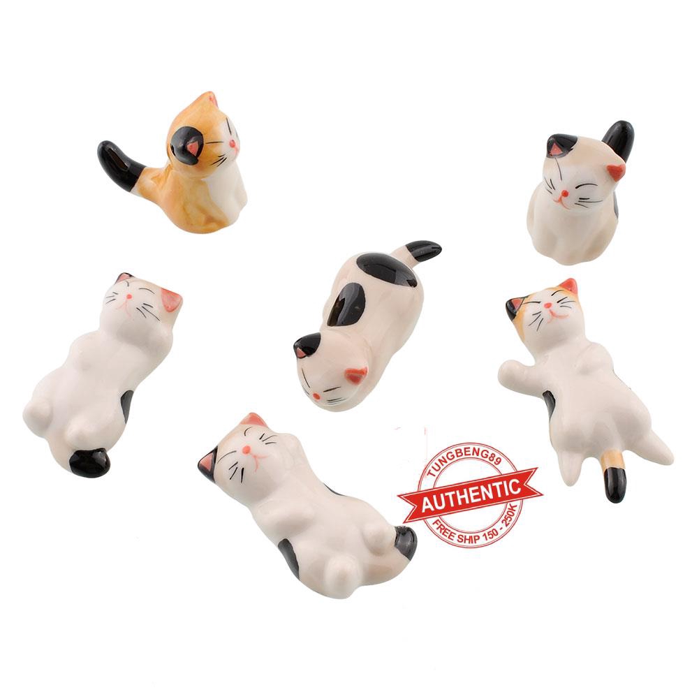 Set 6 Dụng Cụ Gác Đũa Hình Mèo Dễ Thương | BigBuy360 - bigbuy360.vn