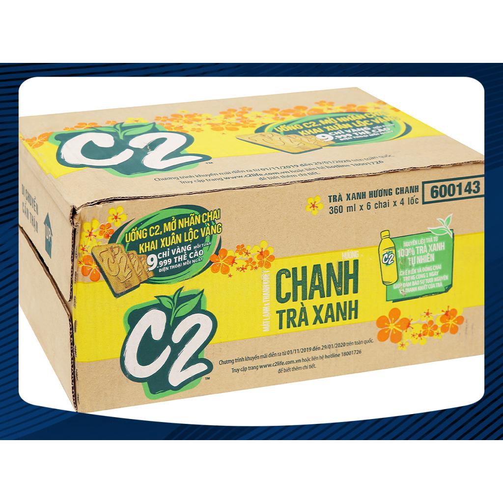 [Siêu Sale] [Chính hãng]Combo thùng 24 chai trà xanh C2 360ml