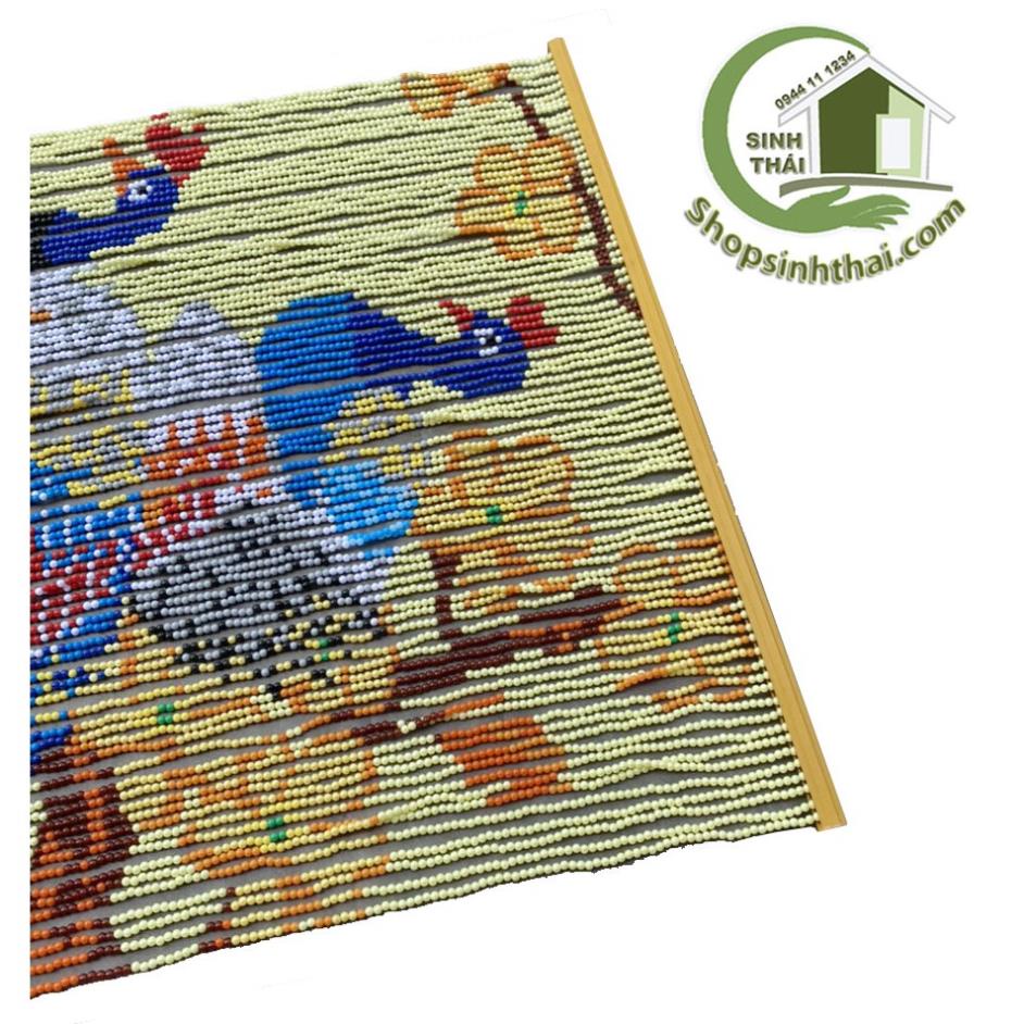 Rèm màn chuỗi hạt nhựa hình chim công nhiều màu 1m x 2m - rèm sanko cao cấp - giao màu ngẫu nhiên