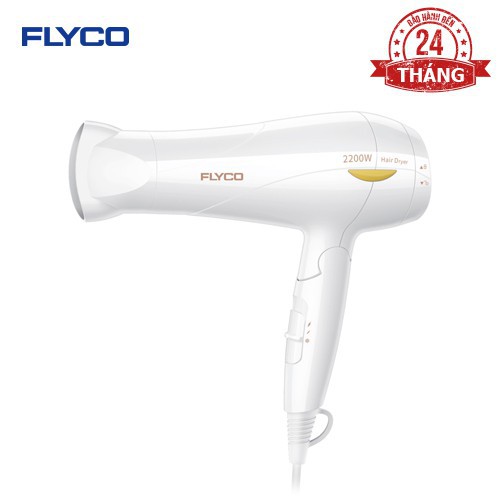 Máy Sấy Tóc Flyco FH1610VN Công Suất Lớn 2200W Tay Gập Du Lịch Sấy Lạnh Bảo Vệ Tóc - Chính Hãng