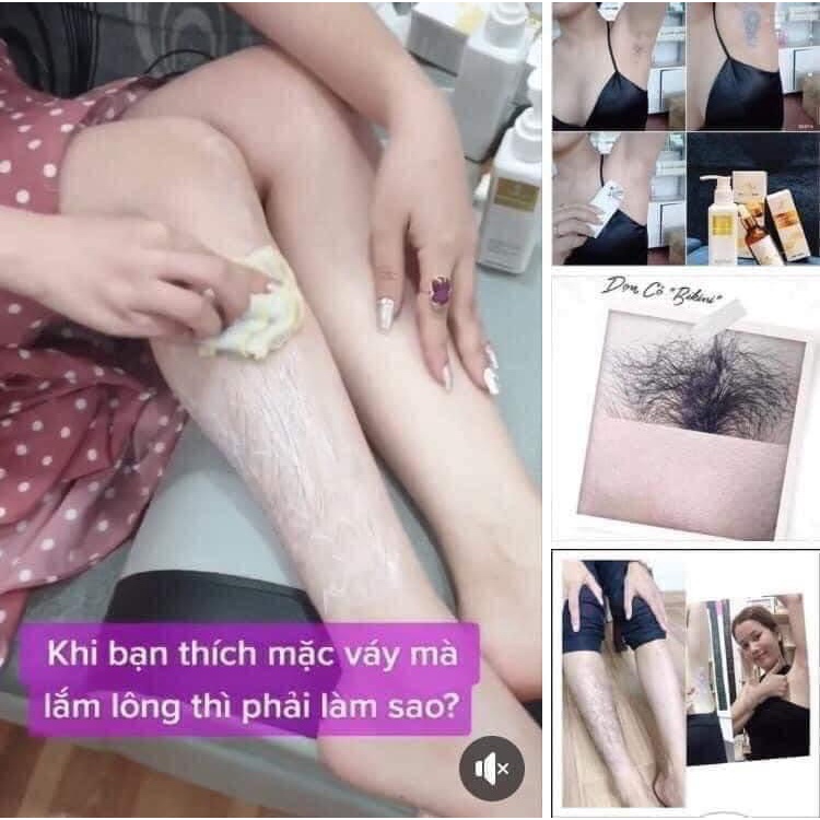 KEM TẨY LÔNG HUYỀN PHI VÀ SERUM TRIỆT LÔNG VĨNH VIỄN 100% CHÍNH HÃNG An Toàn Từ Tự Nhiên