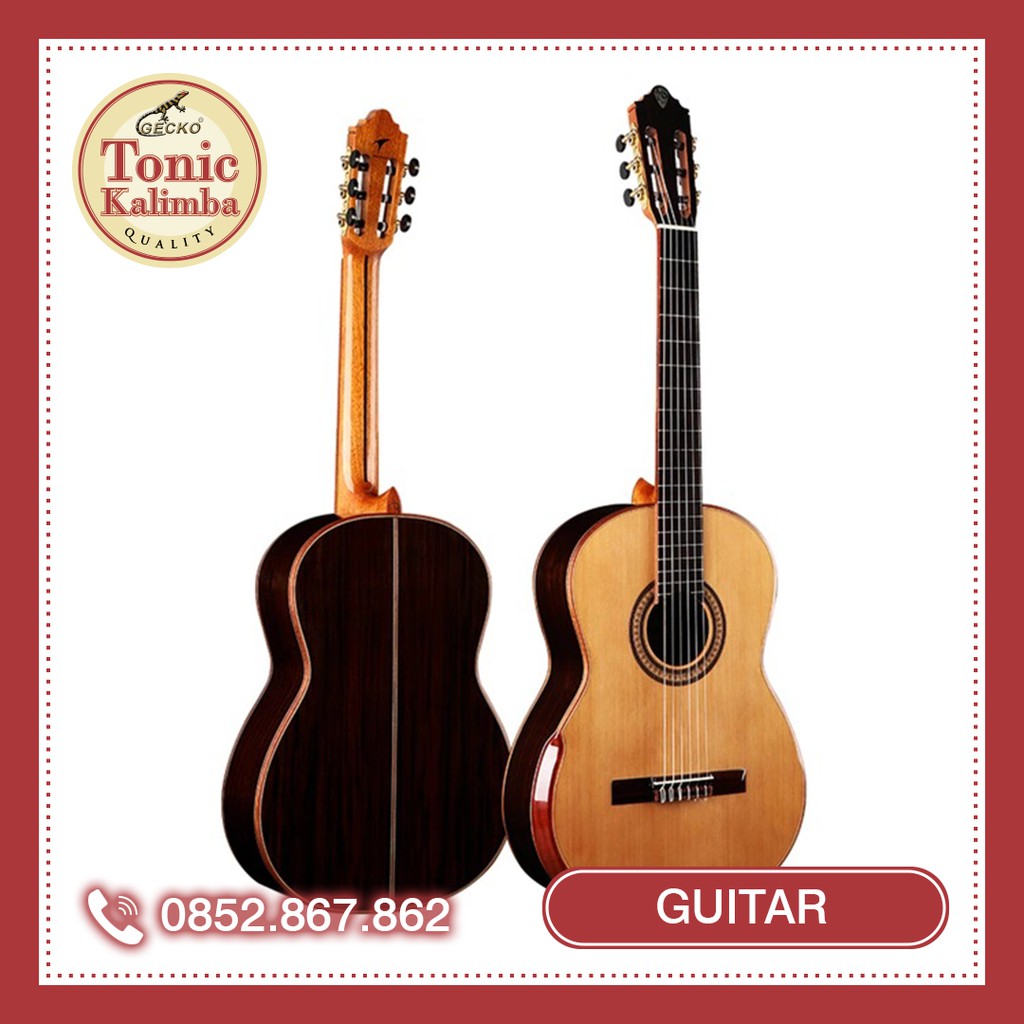 Đàn Guitar acoustic biểu diễn âm vang trầm ấm ngân lâu không cong cần TE-12015 Tặng ty chỉnh