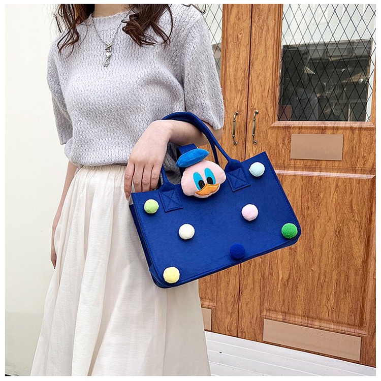 Túi xách đựng cơm trưa họa tiết hoạt hình đáng yêu thời trang năm 2022 cho nữ