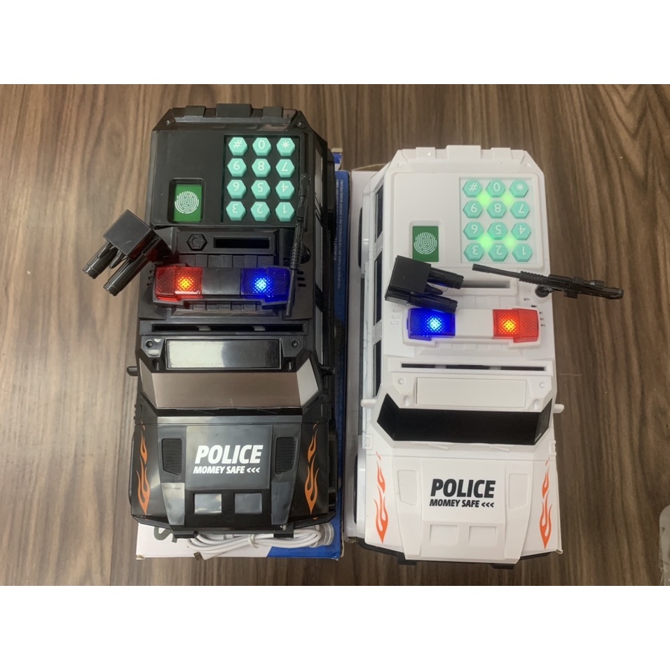 Ống Heo Tiết Kiệm Hình Xe Hơi Có Đèn Và Nhạc Cho Bé -PIN SẠC CÓ SẴN