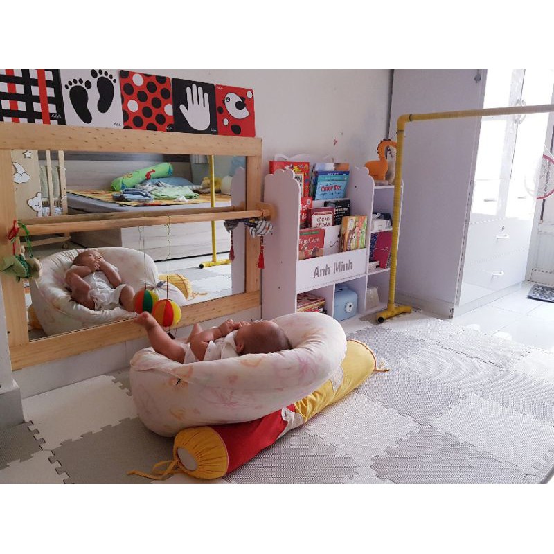 Gương Montessori tập vịn cho bé (70x120) - Giáo cụ Montessori