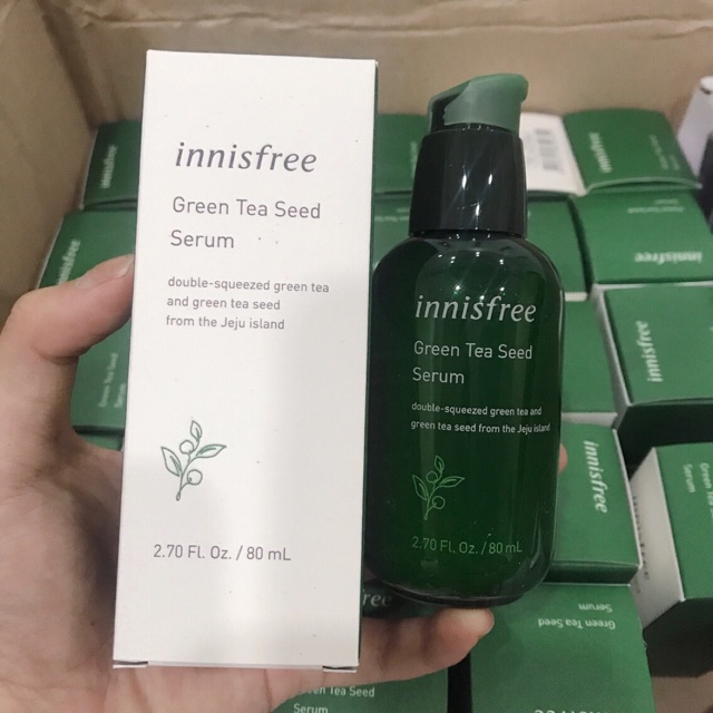 Tinh chất dưỡng ẩm sâu, phục hồi da mụn Innisfree Green Tea Seed Sẻum ( chính hãng )