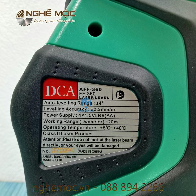 máy đo mức cân bằng tia laser DCA AFF360