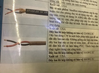 Dây loa clark Wire & cable của mỹ