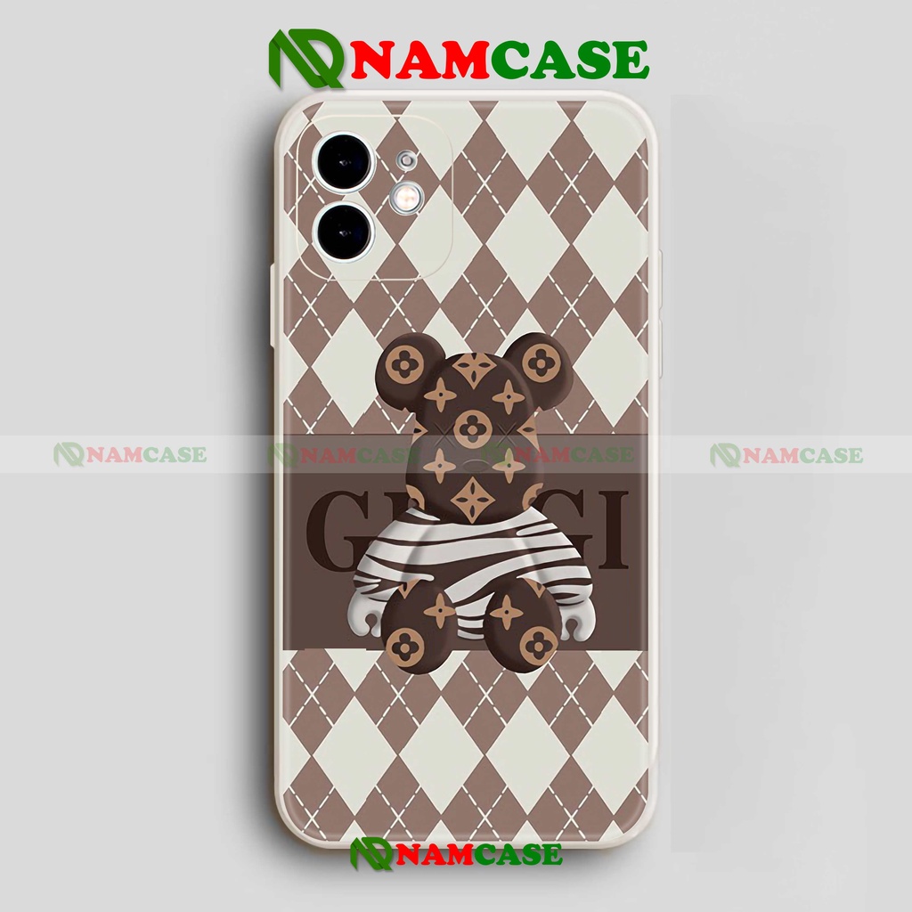 Ốp lưng iPhone Beabrick cạnh viền vuông silicon dẻo cho iphone 6/6s/7/8/X/XS/XR/11/12/13 Pro Plus Max cute dễ thương