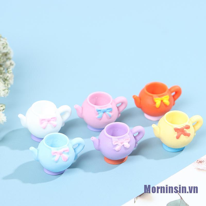 Set 5 Ấm Trà Mini Tỉ Lệ 1: 12 Trang Trí Nhà Búp Bê