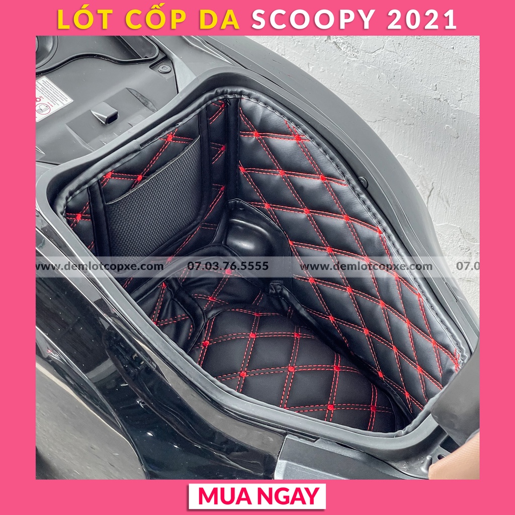 Lót Cốp Cách Nhiệt Xe SCOOPY 2021 - Có Túi Giấy Tờ - Bảo Hành 1 Năm ( Đường May, Lỗi Do Sản Xuất)