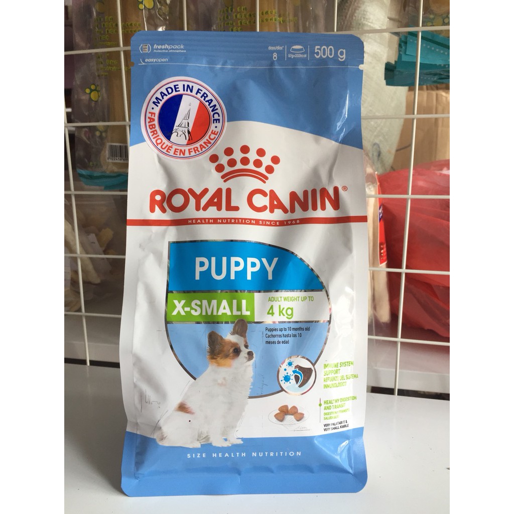 Thức Ăn Hạt Cho Chó Royal Canin Xsmall Puppy (500g)  Thức ăn cho thú cưng Royal Canin