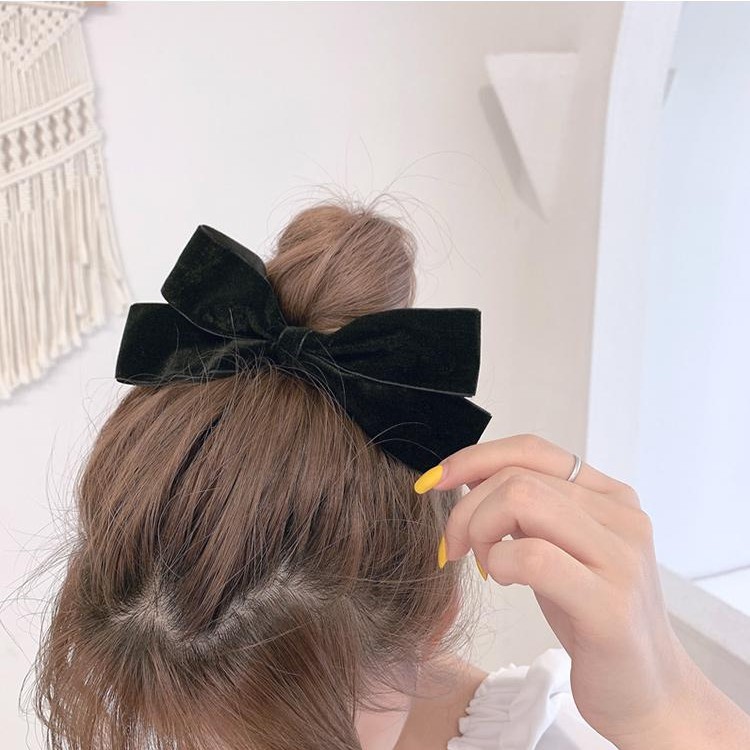 Dây Buộc Tóc Đính Nơ Đáng Yêu Phong Cách Nhật Bản
