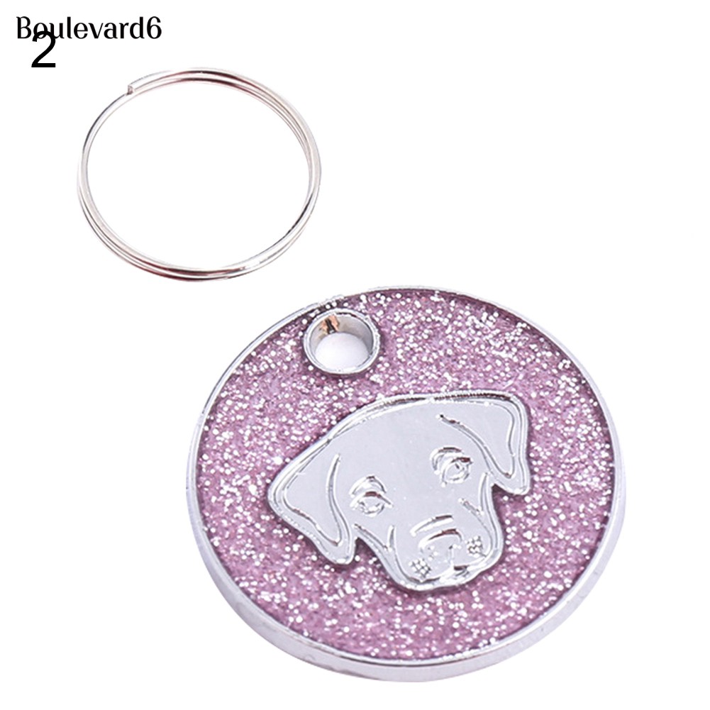 BOU ID Name Tag Bulldog Dog Address Pet Key Ring Collar Gift