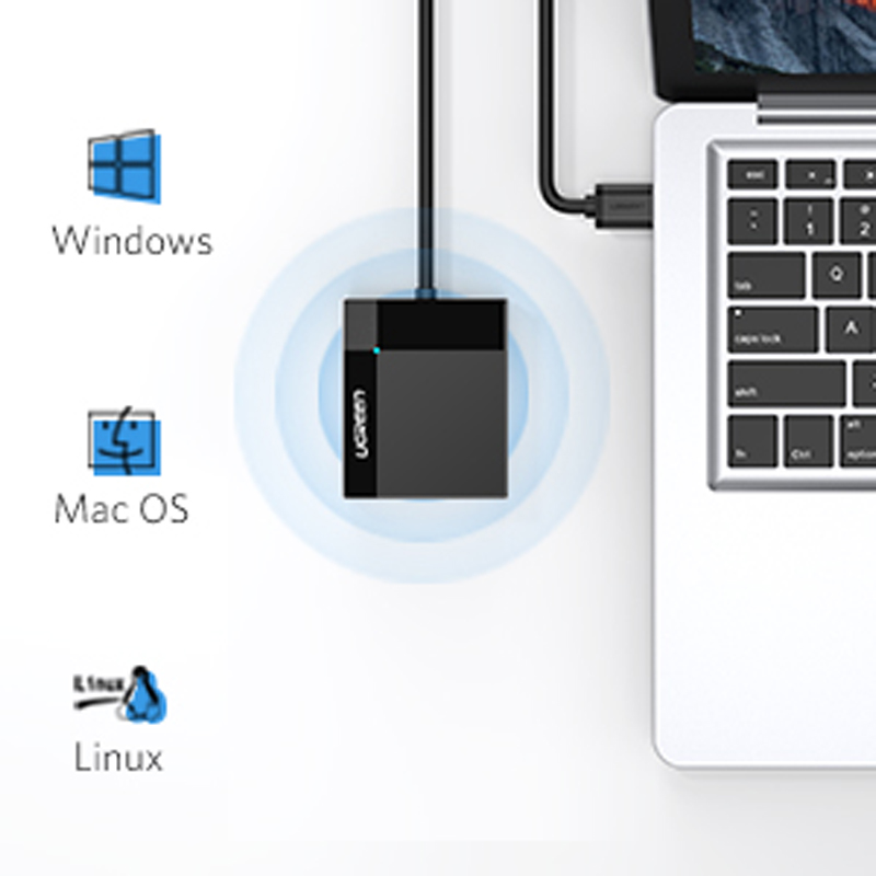 Đầu đọc thẻ UGREEN USB 3.0 đa năng 4 trong 1 chất lượng cao
