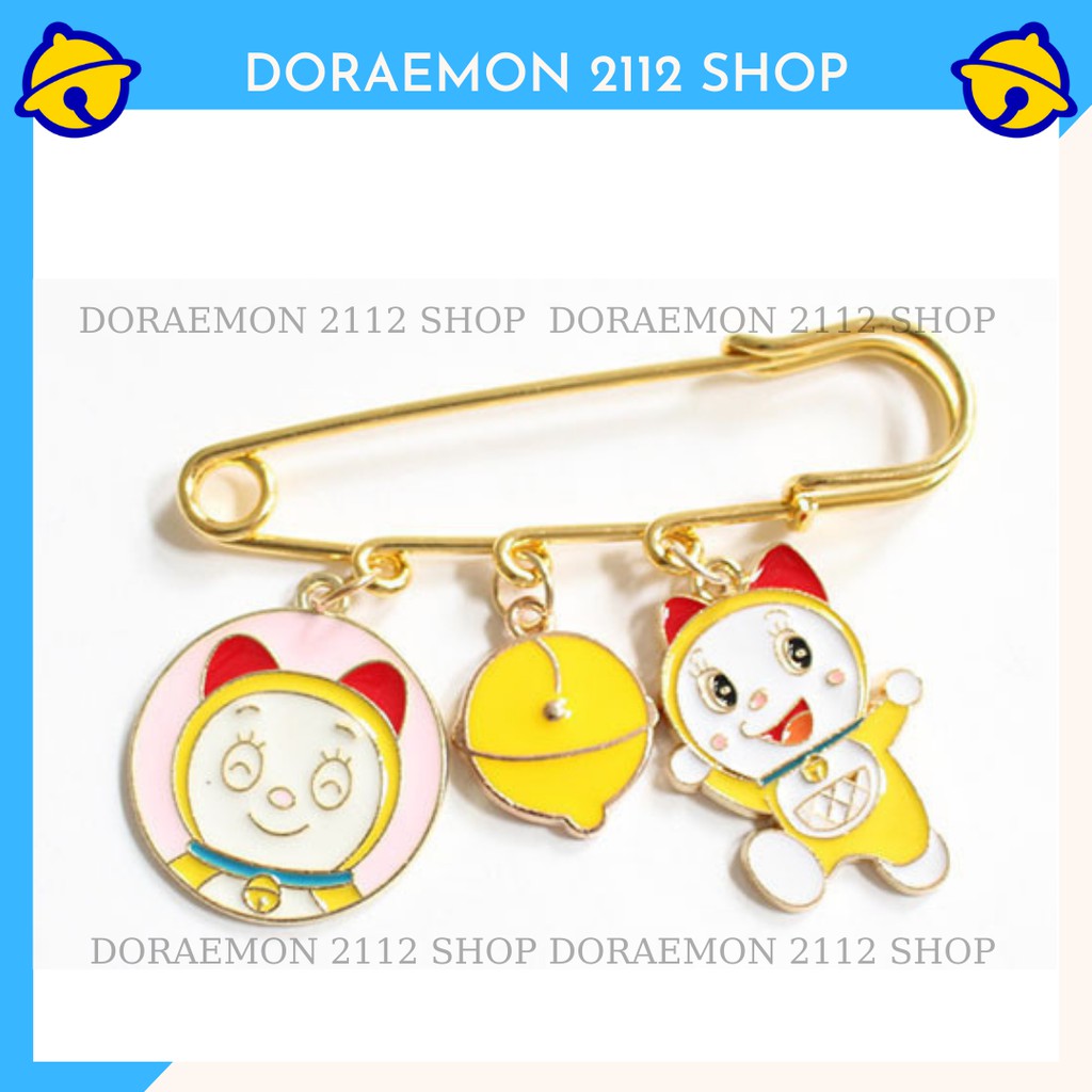 Kim tây cài áo trang trí Doraemon