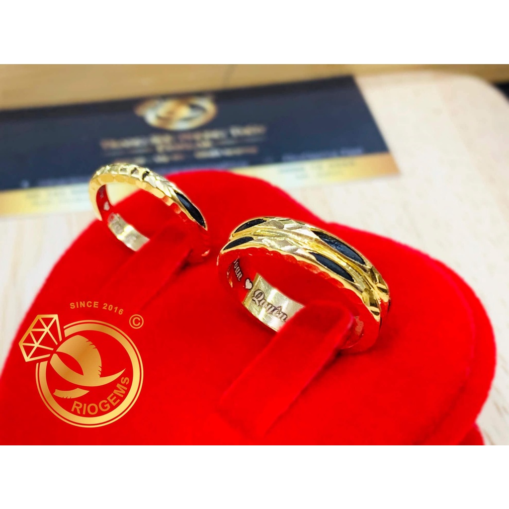 Cặp nhẫn Lông Voi VÀNG 18K phong thủy (BÁN CHẠY NHẤT TPHCM)